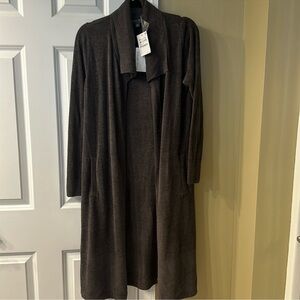 Barefoot Dreams Dark Brown Women's long Cardigan - xs - NWT